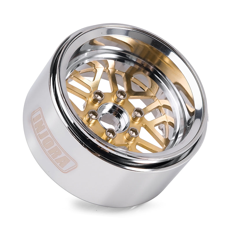INJORA 1.9" ModuWheel Brass & Aluminum -9.65mm Offset Wheels for 1/10 RC Crawlers 18 INJORA 1.9" ModuWheel Brass & Aluminum -9.65mm Offset Wheels for 1/10 RC Crawlers