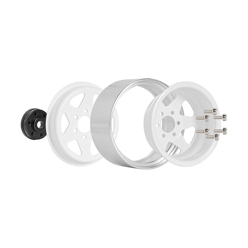 INJORA 1.9" Offset -8.9mm Deep Dish Stamped Beadlock Wheel Rims for 1/10 RC Crawlers (4) (W1948) 18 INJORA 1.9" Offset -8.9mm Deep Dish Stamped Beadlock Wheel Rims for 1/10 RC Crawlers (4) (W1948)
