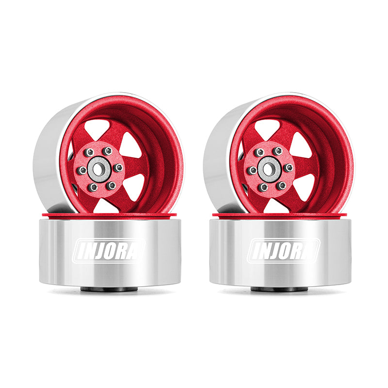 INJORA 1.9" Offset -8.9mm Deep Dish Stamped Beadlock Wheel Rims for 1/10 RC Crawlers (4) (W1948) 24 INJORA 1.9" Offset -8.9mm Deep Dish Stamped Beadlock Wheel Rims for 1/10 RC Crawlers (4) (W1948)