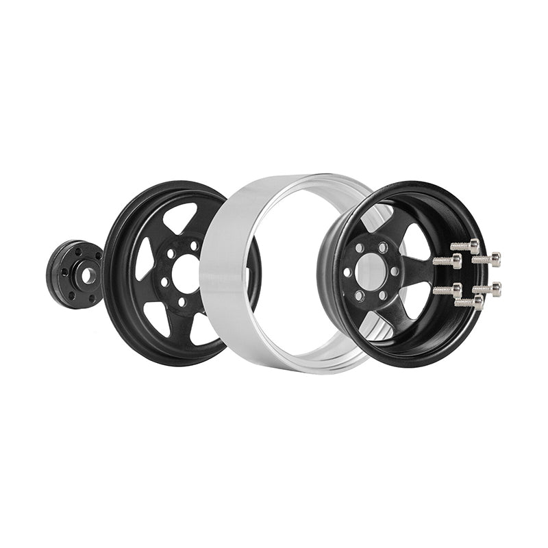 INJORA 1.9" Offset -8.9mm Deep Dish Stamped Beadlock Wheel Rims for 1/10 RC Crawlers (4) (W1948) 4 INJORA 1.9" Offset -8.9mm Deep Dish Stamped Beadlock Wheel Rims for 1/10 RC Crawlers (4) (W1948)