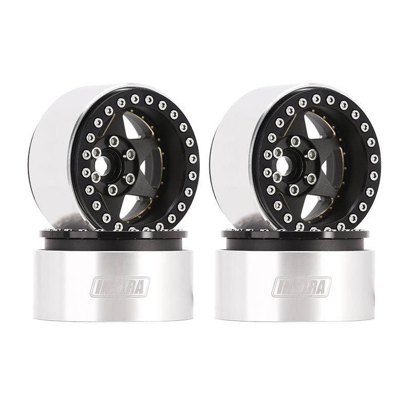 INJORA 1.9" Super Heavy Brass & Aluminum Beadlock Wheels Offset -10mm for 1/10 RC Crawlers (4) (W1958) 12 INJORA 1.9" Super Heavy Brass & Aluminum Beadlock Wheels Offset -10mm for 1/10 RC Crawlers (4) (W1958)