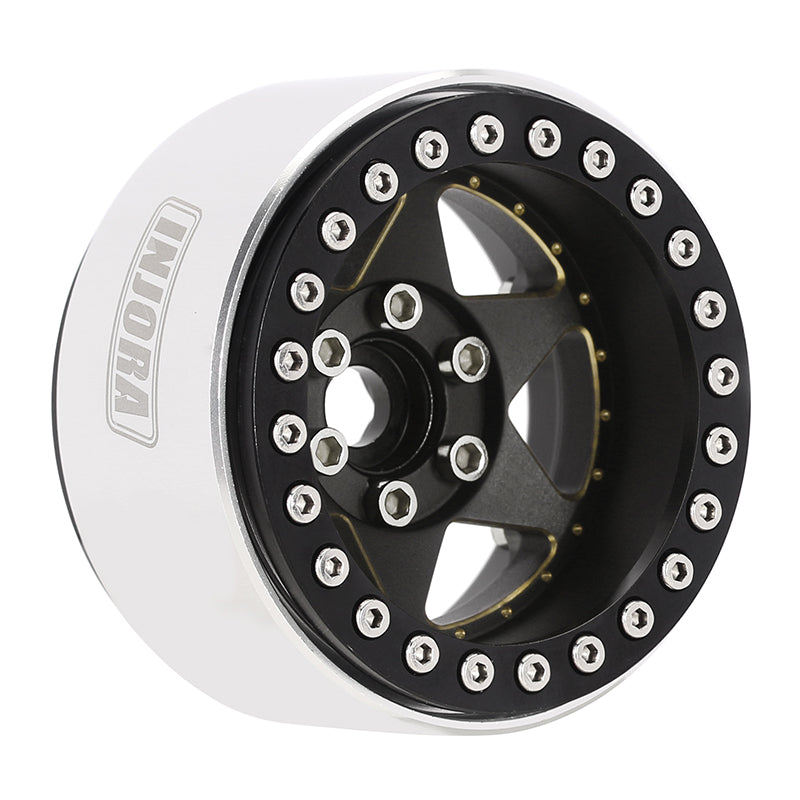 INJORA 1.9" Super Heavy Brass & Aluminum Beadlock Wheels Offset -10mm for 1/10 RC Crawlers (4) (W1958) 14 INJORA 1.9" Super Heavy Brass & Aluminum Beadlock Wheels Offset -10mm for 1/10 RC Crawlers (4) (W1958)