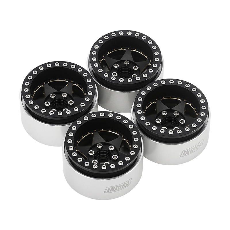INJORA 1.9" Super Heavy Brass & Aluminum Beadlock Wheels Offset -10mm for 1/10 RC Crawlers (4) (W1958) 18 INJORA 1.9" Super Heavy Brass & Aluminum Beadlock Wheels Offset -10mm for 1/10 RC Crawlers (4) (W1958)