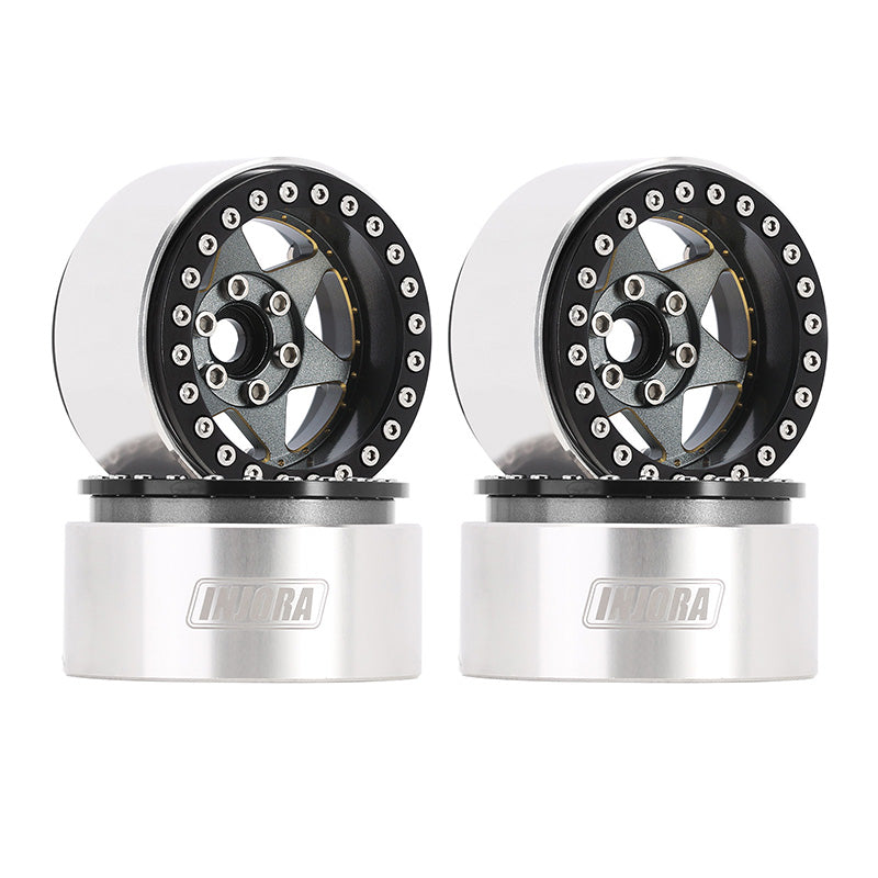 INJORA 1.9" Super Heavy Brass & Aluminum Beadlock Wheels Offset -10mm for 1/10 RC Crawlers (4) (W1958) 19 INJORA 1.9" Super Heavy Brass & Aluminum Beadlock Wheels Offset -10mm for 1/10 RC Crawlers (4) (W1958)