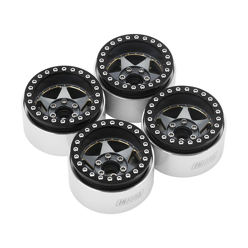 INJORA 1.9" Super Heavy Brass & Aluminum Beadlock Wheels Offset -10mm for 1/10 RC Crawlers (4) (W1958) 25 INJORA 1.9" Super Heavy Brass & Aluminum Beadlock Wheels Offset -10mm for 1/10 RC Crawlers (4) (W1958)