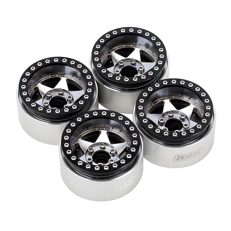 INJORA 1.9" Super Heavy Brass & Aluminum Beadlock Wheels Offset -10mm for 1/10 RC Crawlers (4) (W1958) 32 INJORA 1.9" Super Heavy Brass & Aluminum Beadlock Wheels Offset -10mm for 1/10 RC Crawlers (4) (W1958)