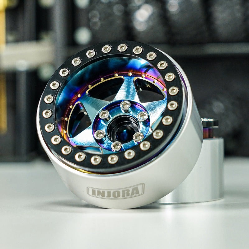 INJORA 1.9" Super Heavy Brass & Aluminum Beadlock Wheels Offset -10mm for 1/10 RC Crawlers (4) (W1958) 5 INJORA 1.9" Super Heavy Brass & Aluminum Beadlock Wheels Offset -10mm for 1/10 RC Crawlers (4) (W1958)