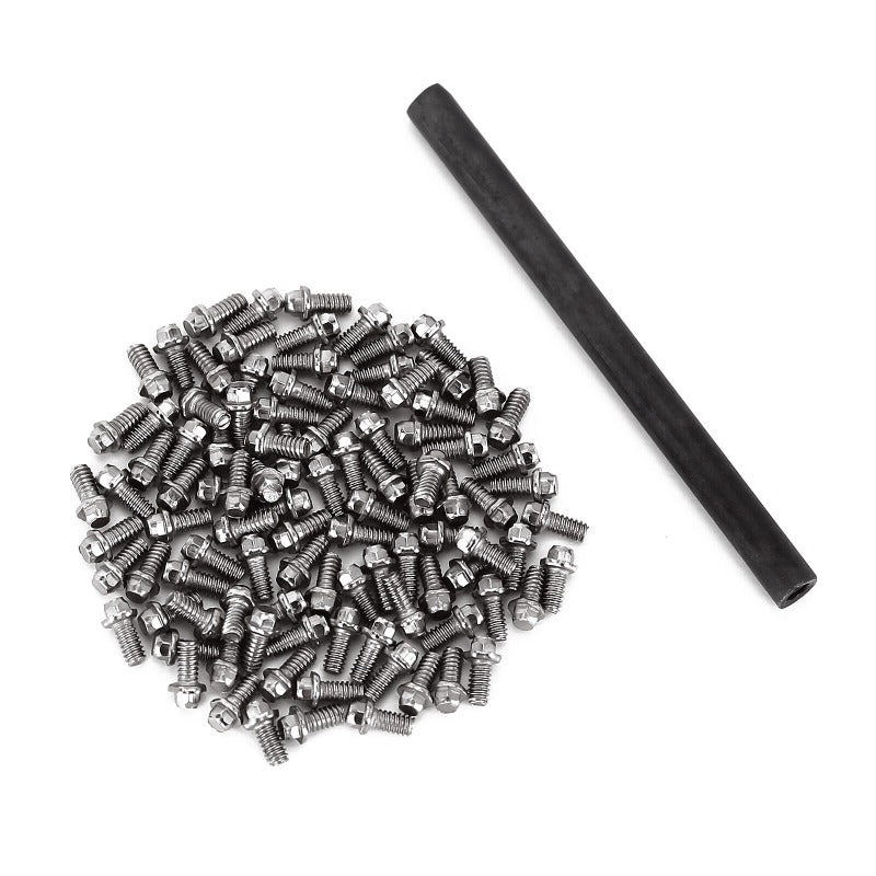 INJORA 100Pcs M1.4*3mm Hex Flange Bolts Hex Screws for INJORA 1.0" Wheel Rims 5 INJORA 100Pcs M1.4*3mm Hex Flange Bolts Hex Screws for INJORA 1.0" Wheel Rims