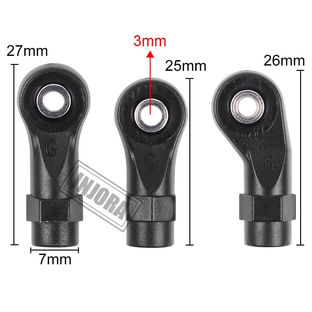 INJORA 10PCS Plastic Rod Ends Link Balls for Traxxas TRX-4 11 INJORA 10PCS Plastic Rod Ends Link Balls for Traxxas TRX-4