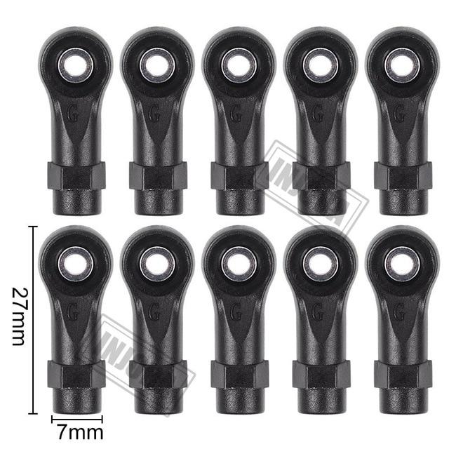 INJORA 10PCS Plastic Rod Ends Link Balls for Traxxas TRX-4 5 INJORA 10PCS Plastic Rod Ends Link Balls for Traxxas TRX-4